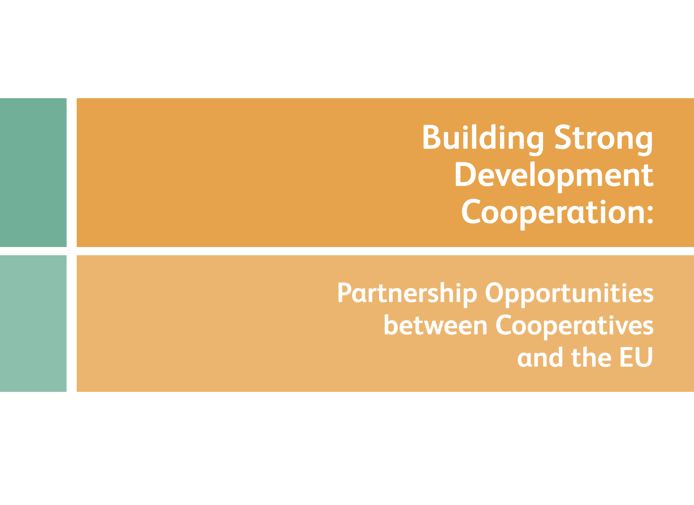 building strong development cooperation