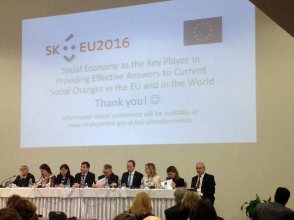Social Economy conference in Bratislava