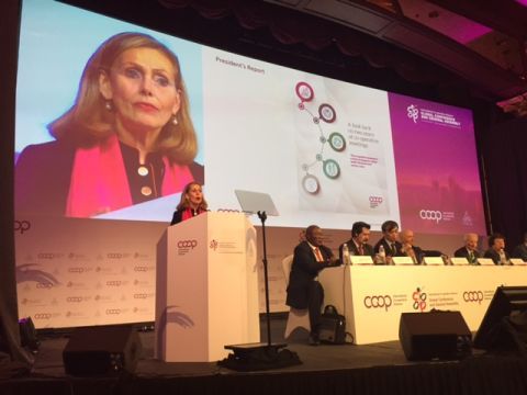 Monique F. Leroux, outgoing President of the International Co-operative Alliance
