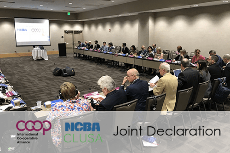2018 ICA - NCBA CLUSA Joint Declaration Coopsday