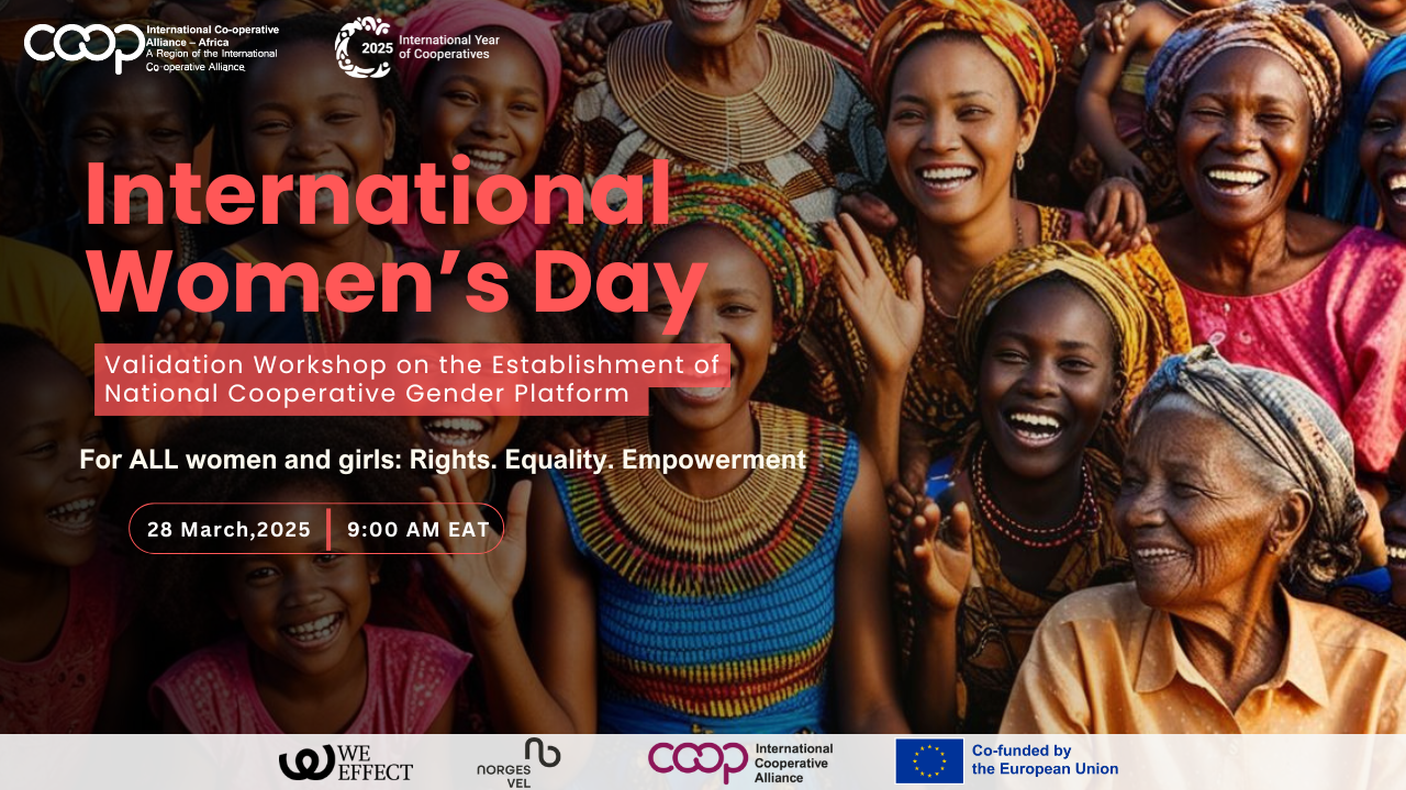 validation workshop for the Establishment of National Cooperative Gender Platforms